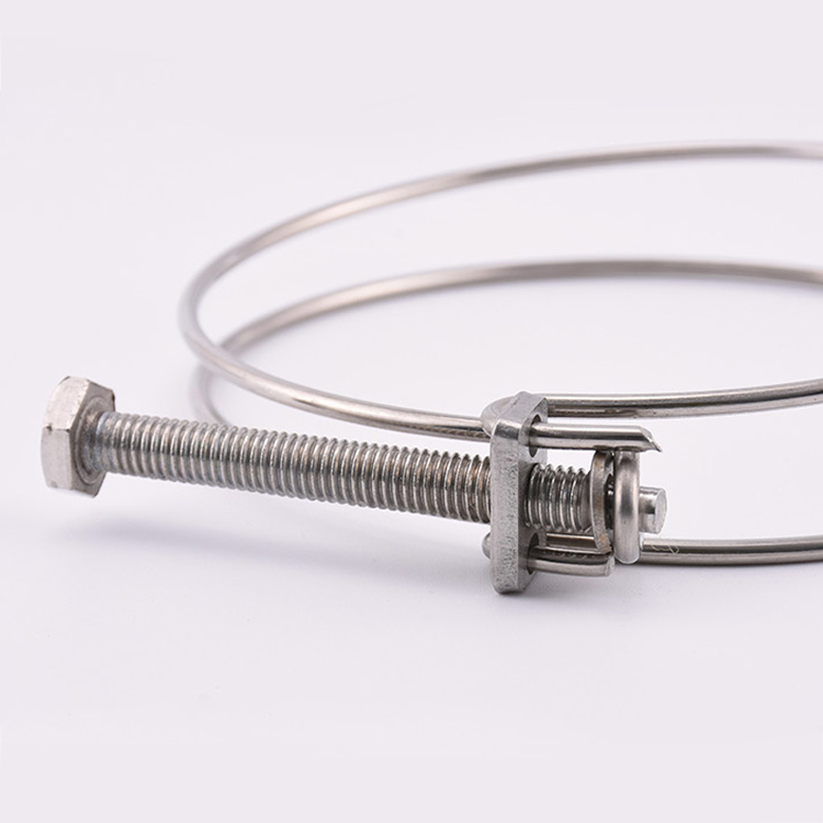 Factory supply stainless steel double wire hose clamp