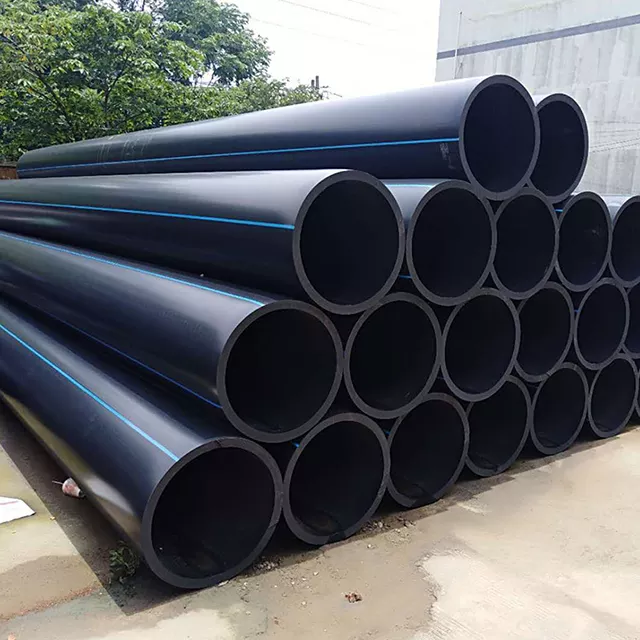 Raw Material PE 100 HDPE Pipe Large/Big Sizes Lengths Diameter 300Mm Water Pipes 