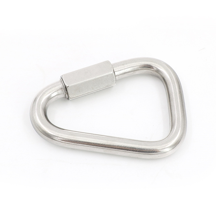 Stainless Steel Chain Quick Link Triangle Carabiner