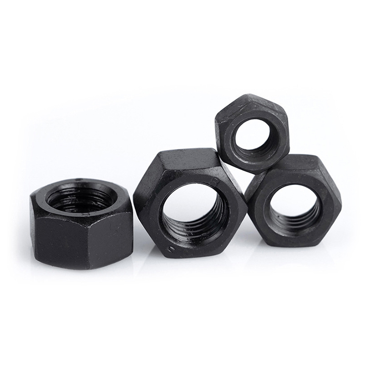 Factory Directly Supply Hexagon Nut with Zinc Plating Black DIN 934 Hex Nut